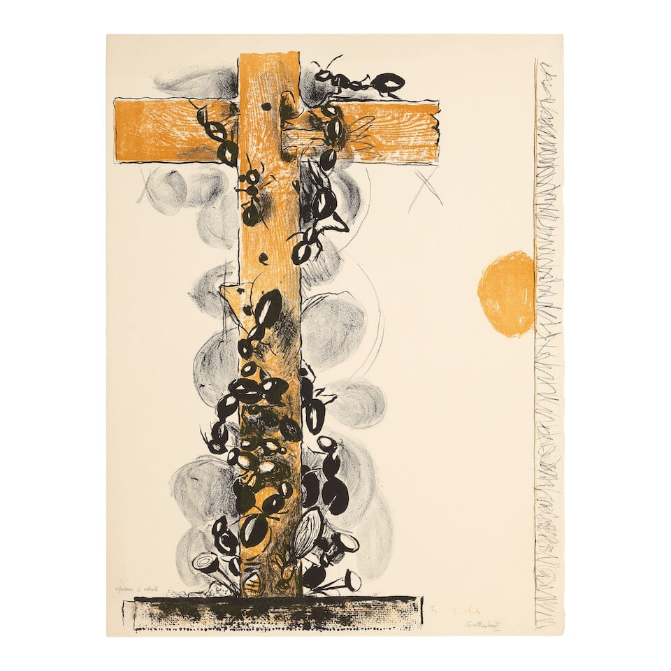 Graham Sutherland O.M. (British, 1903-1980) Ants, from A Bestiary and some Correspondences Litho...: Graham Sutherland O.M. (British, 1903-1980) Ants, from A Bestiary and some Correspondences (Tassi 93) Lithograph in colours, 1968, on Arches wove paper, signed and inscribed épreuve d'artiste in 