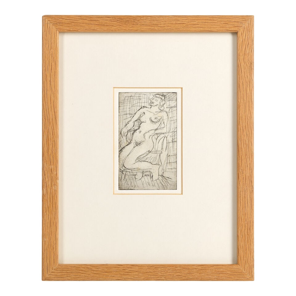Leon Kossoff (British, 1926-2019) Fidelma III Etching, 1984, on wove paper, an unsigned proof as... - 2