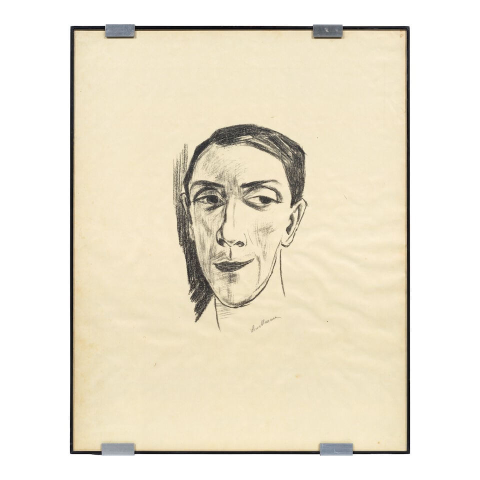 Max Beckmann (German, 1884-1950) Bildnis des Schauspielers N.M. Zeretelli Lithograph, circa 1921... - 2