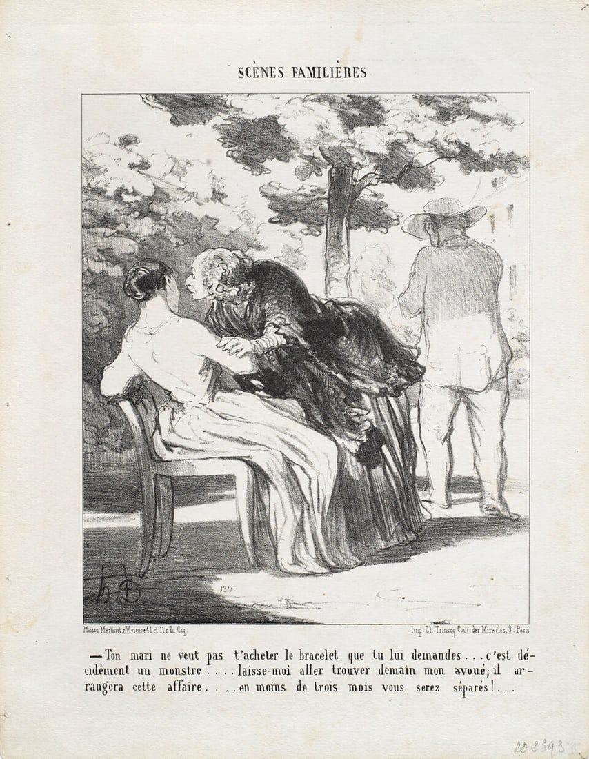 Honoré Daumier (French, 1808-1879) A Collection of Seventeen Lithographs One plate from eac... - 2