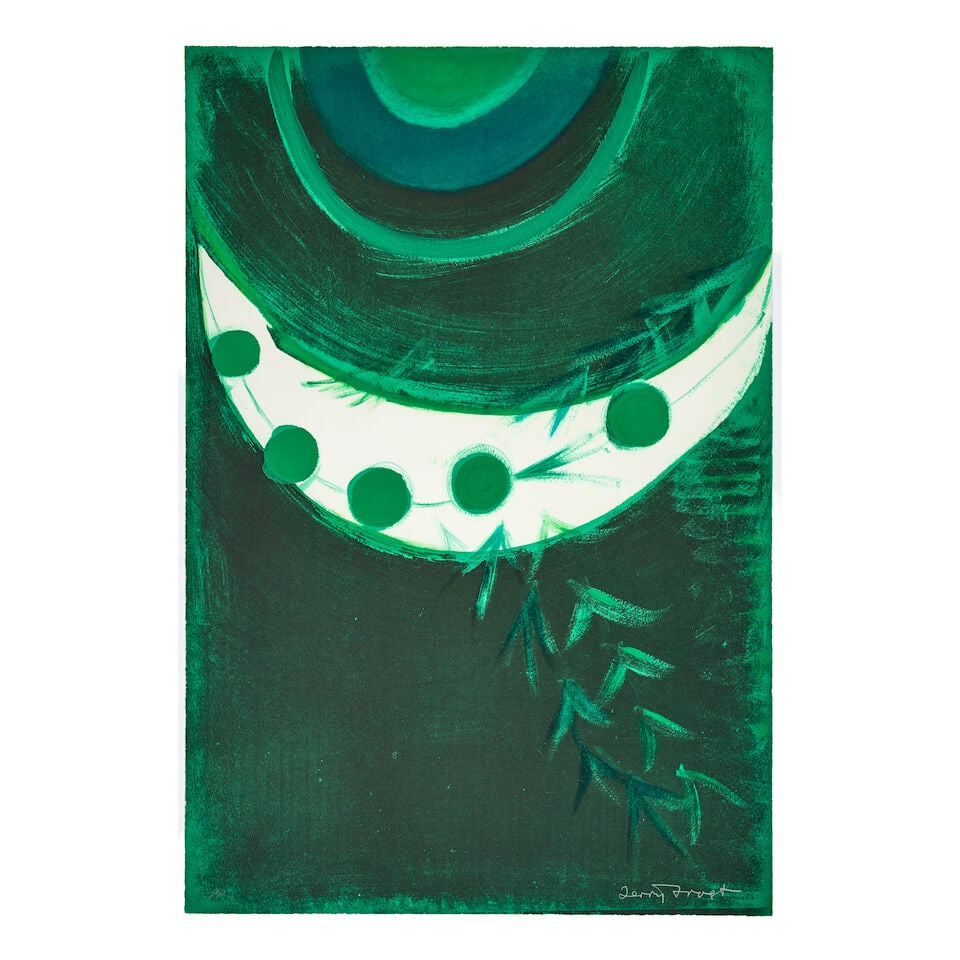 Sir Terry Frost R.A. (British, 1915-2003) Arbole, Arbole, Plate X from Eleven Poems by Federico ...: Sir Terry Frost R.A. (British, 1915-2003) Arbole, Arbole, Plate X from Eleven Poems by Federico Garcia Lorca (Kemp 107) Etching and aquatint in colours, 1989, on Somerset Satin paper, signed and