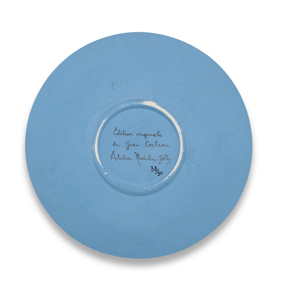 Jean Cocteau (French, 1889-1963) Petit Faune joyeux sur bleu signed Jean Cocteau; marked and num... - 2