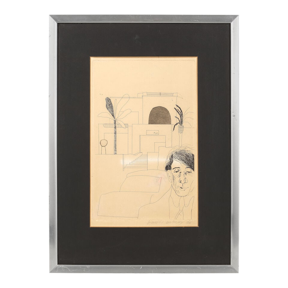 David Hockney R.A. (British, 1937-2026) Portrait of Cavafy II, from Illustrations for Fourteen P... - 2