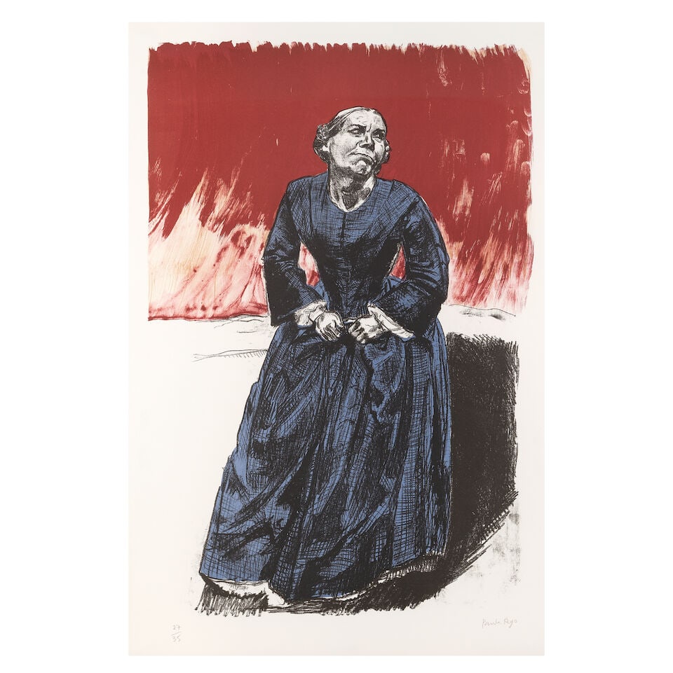 Dame Paula Rego R.A. (British, 1935-2022) Come to Me, from Jane Eyre - The Guardians Lithograph ...: Dame Paula Rego R.A. (British, 1935-2022) Come to Me, from Jane Eyre - The Guardians (Rosenthal 209) Lithograph in colours, 2001-02, on Somerset wove paper, signed and numbered 27/35 in pencil (there 