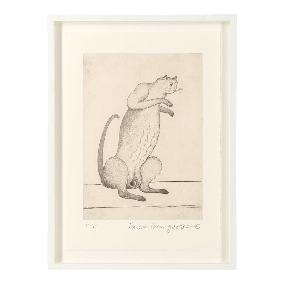 Louise Bourgeois (French/American, 1911-2010) Male and Female The pair of drypoints, 2005, on ch... - 4
