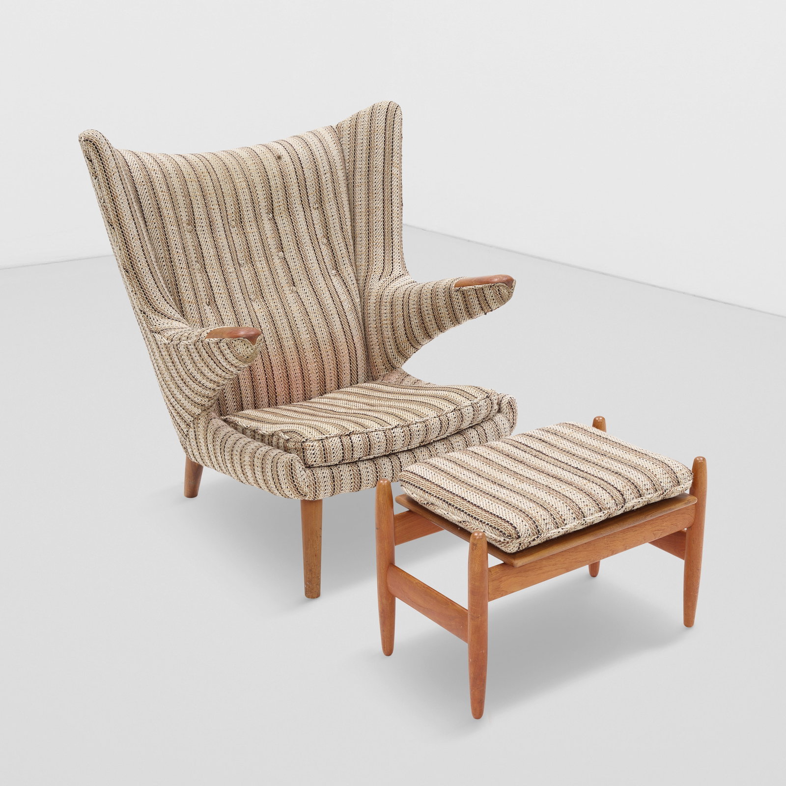 HANS WEGNER (1914-2007) 'Papa Bear' Chairdesigned 1951for AP Stolen, teak, upholstery, together ... (1 of 1)