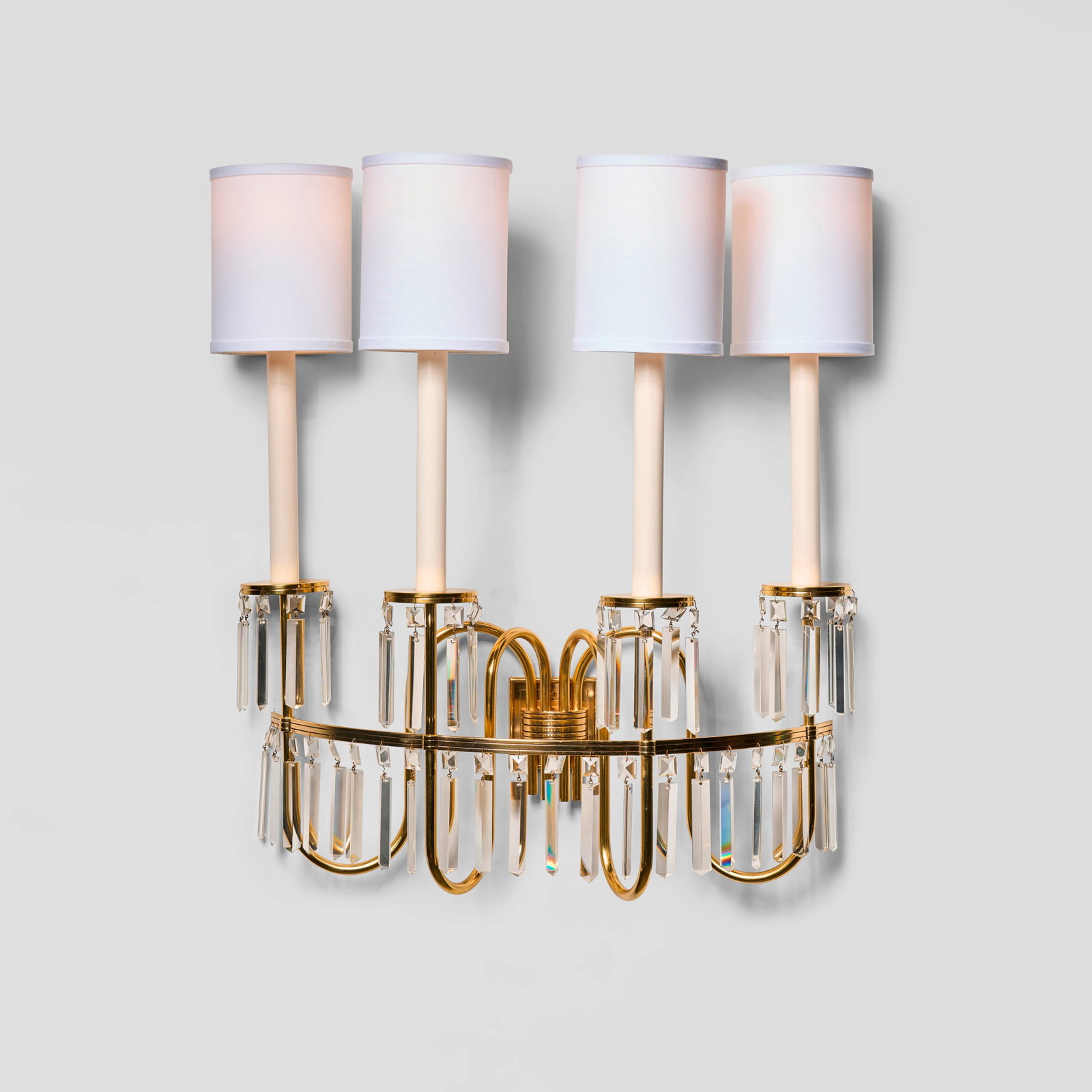 TOMMI PARZINGER (1930-1991) Pair of Rare and Large Custom Four-Arm Sconcescirca 1950for Parzinge... (1 of 1)