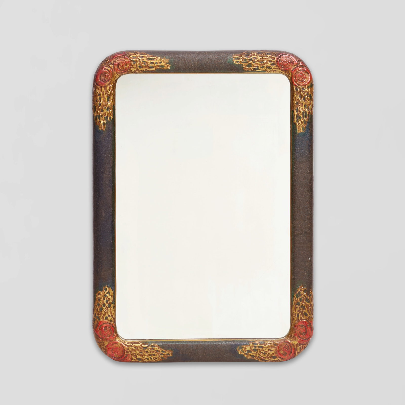 WILLIAM HAINES (1900-1973) Rose Frame Mirrorcarved, painted, and gilt wood28 x 20in (71.1 x 50.8cm) (1 of 1)