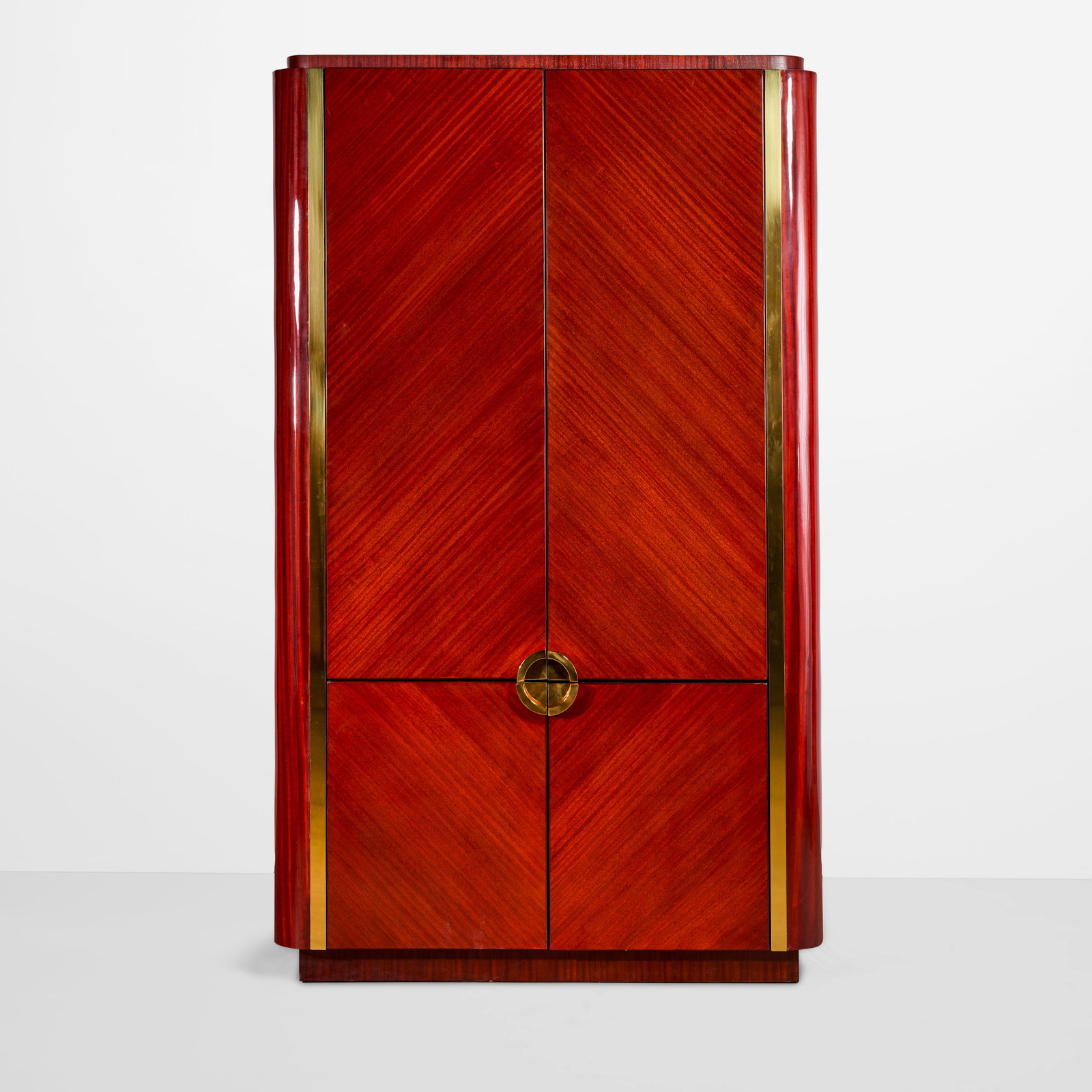 KARL SPRINGER (1931-1991) Special Order 'Oval Cabinet'circa 1985for Karl Springer Ltd., mahogany... (1 of 1)