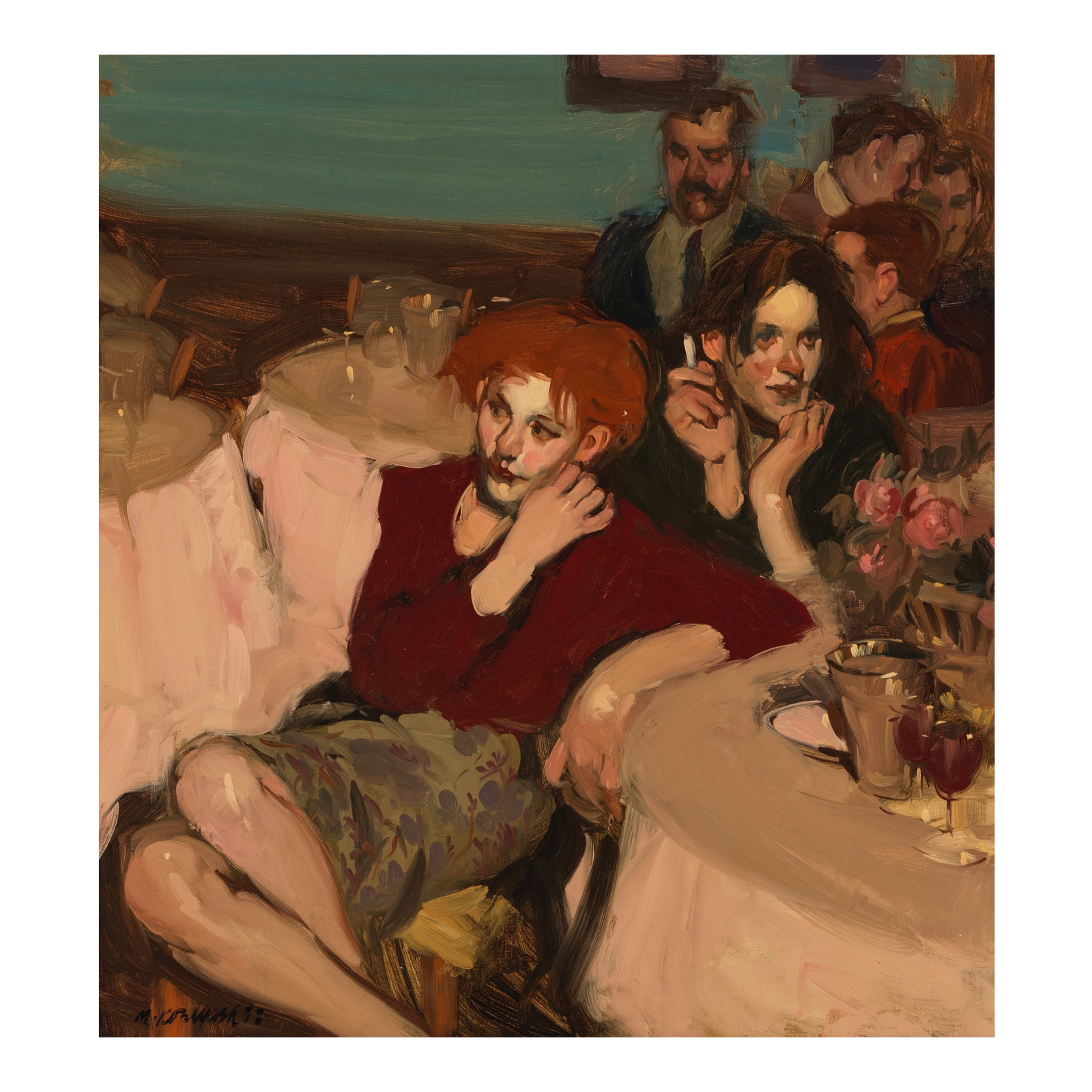 MILT KOBAYASHI (BORN 1950) Do I Dare?oil on canvas, signed 'M. Kobayashi' lower left26 x 24in (6... (1 of 1)