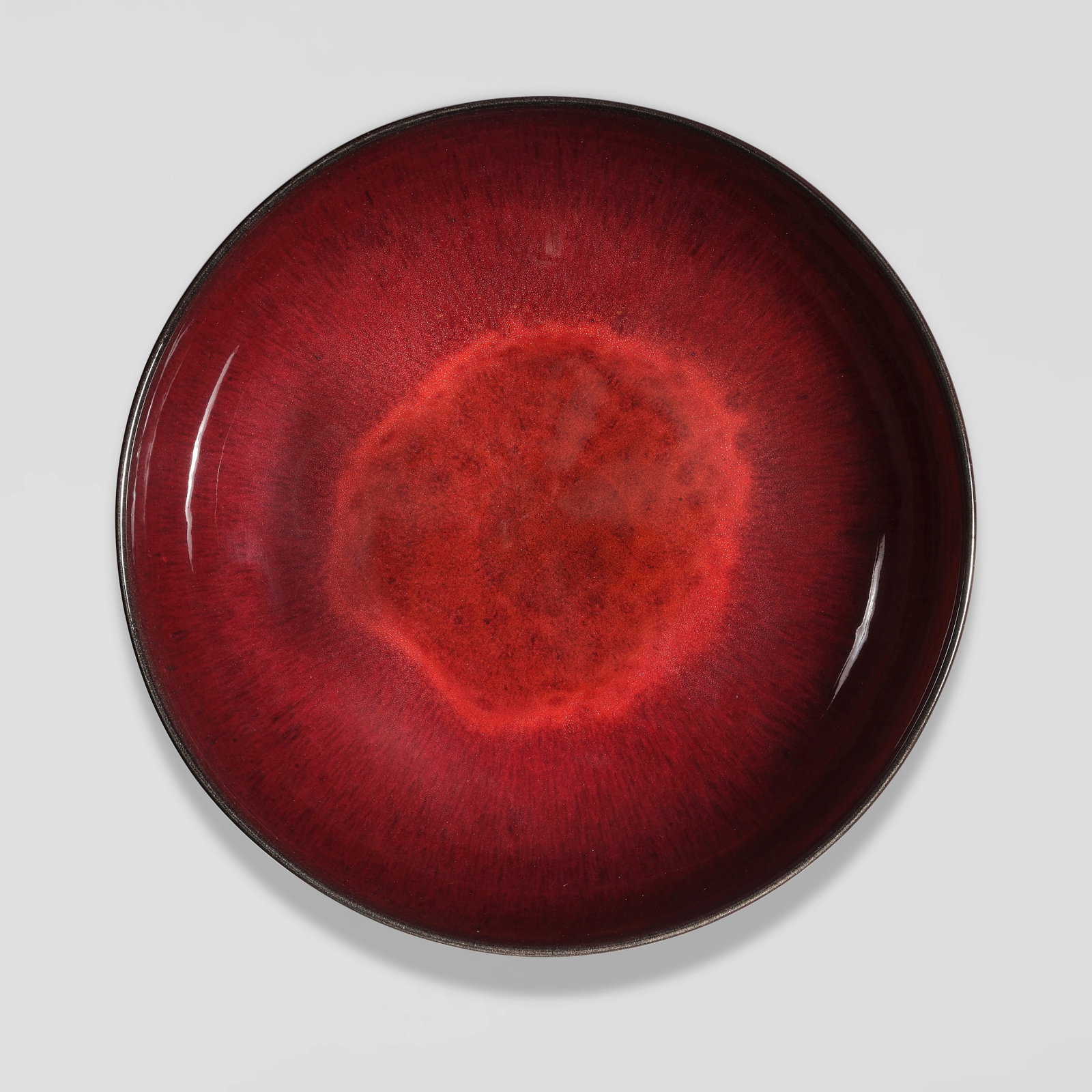 JAMES LOVERA (1920-2015) Footed Bowlglazed porcelain, incised 'lovera' on underside height 2 1/2...: JAMES LOVERA (1920-2015) Footed Bowl glazed porcelain, incised 'lovera' on underside height 2 1/2in (6.5cm); diameter 8 1/4in (20.2cm) For further information on this lot please visit Bonhams.com