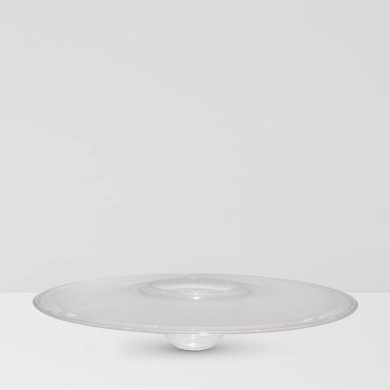 BENJAMIN MOORE (1952-2021) Interior Fold Vessel 1986blown glass, etched 'Benjamin Moore 1986' on... (1 of 1)