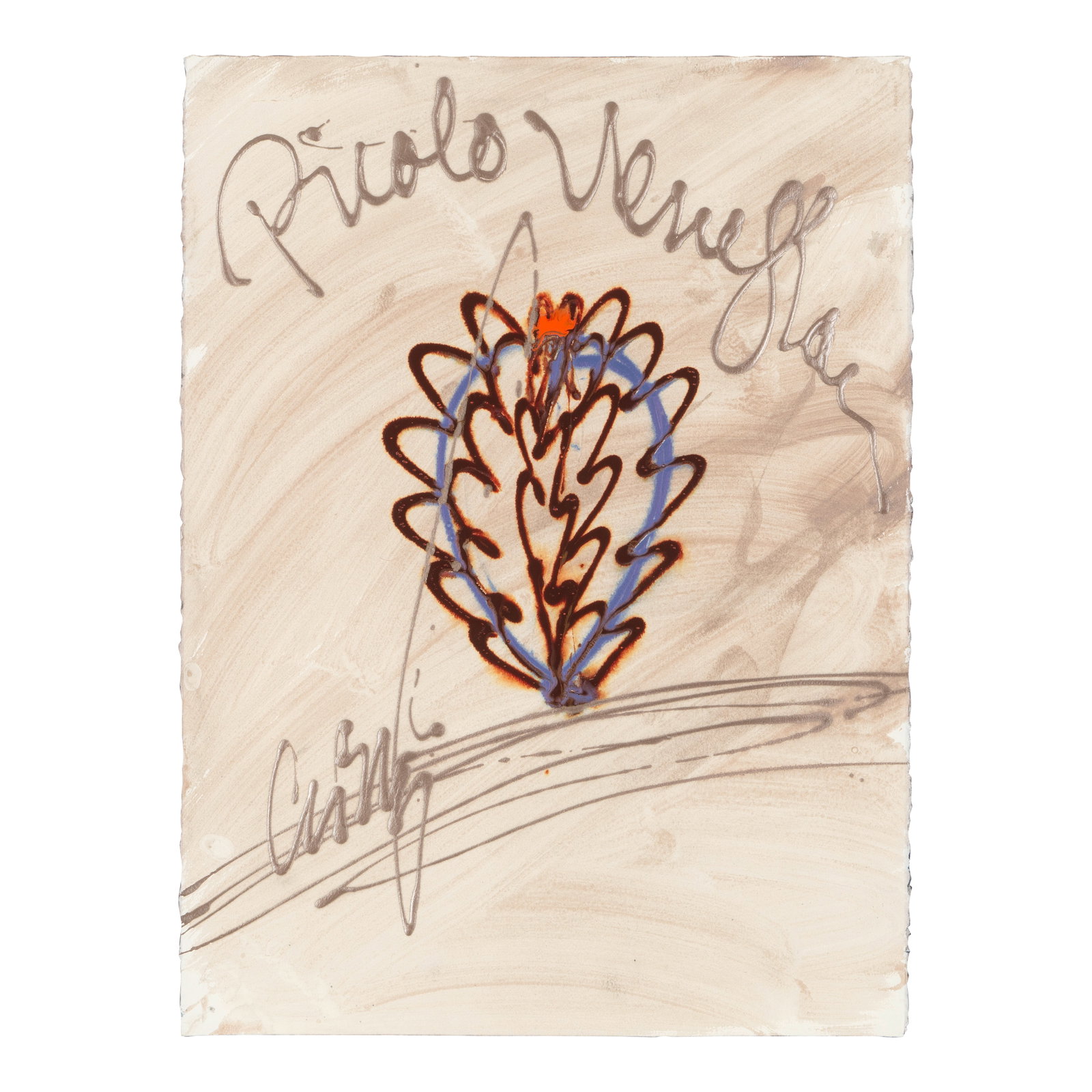 DALE CHIHULY (BORN 1941) Picolo Venetianacrylic and watercolor on paper, signed 'Chihuly' lower ... (1 of 1)