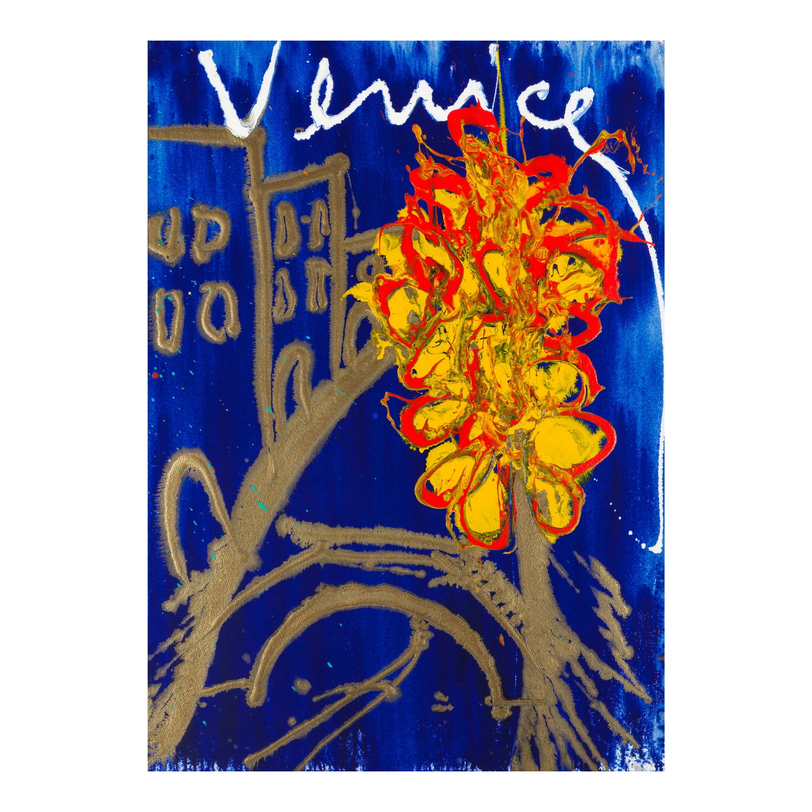DALE CHIHULY (BORN 1941) Veniceacrylic and watercolor on paper, titled along the top42 x 30in (... (1 of 1)