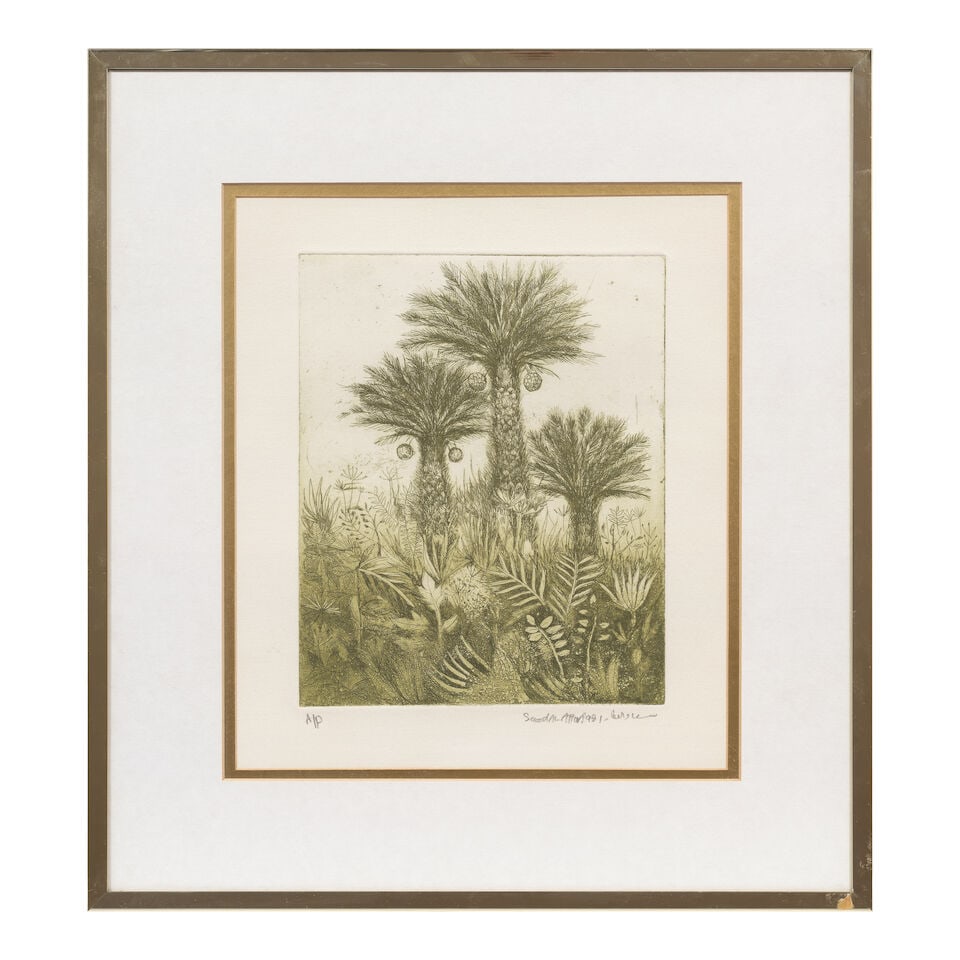 Suad Al Attar (Iraq, born 1942) Palm Trees - 2