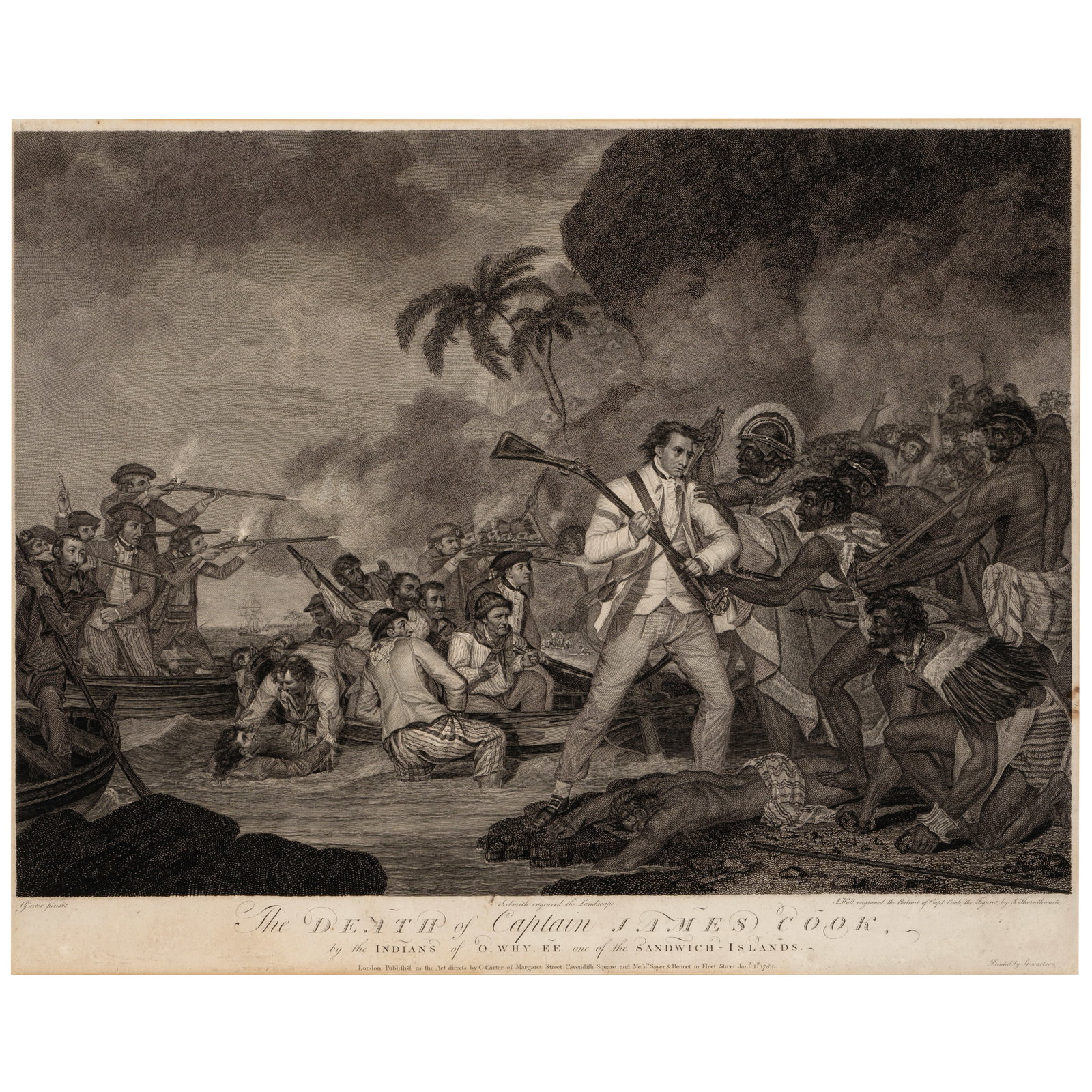 John Hall (1739-1797); After George Carter (1737-1795) The Death of Captain James Cook, by the I... (1 of 1)