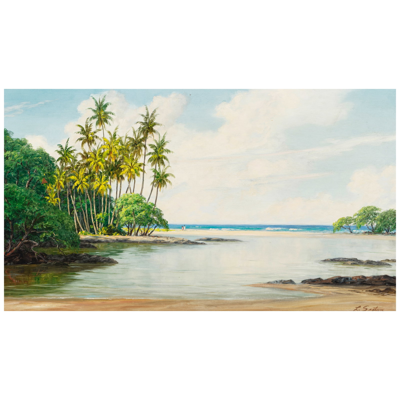 Lloyd Sexton, Jr. (1912-1990) Puakō, Hawaiʻi 16 x 28 in. (1 of 1)