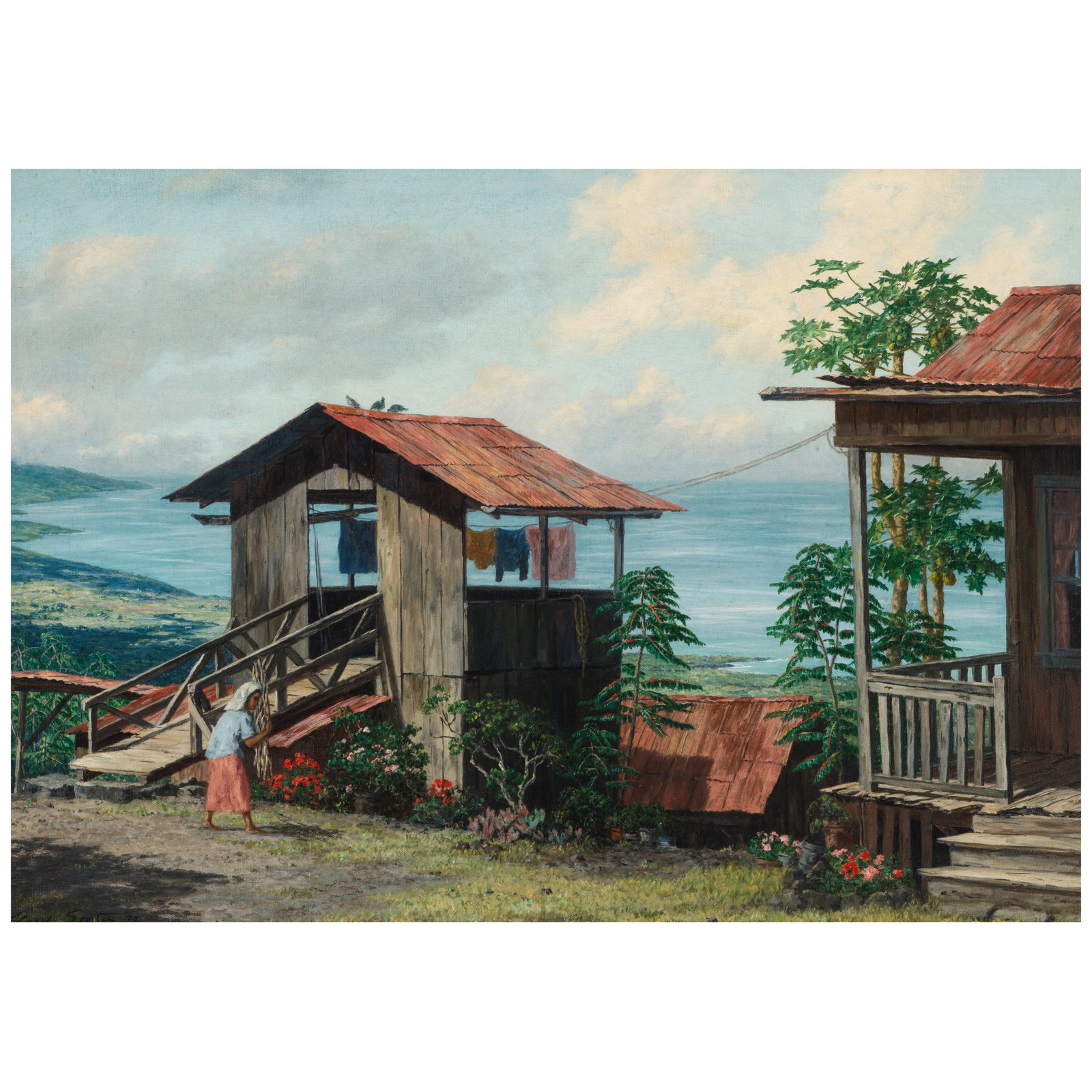Lloyd Sexton, Jr. (1912-1990) Kona Hema 20 x 28 in. (Painted in 1970.): Lloyd Sexton, Jr. (1912-1990) Kona Hema signed and dated 'Lloyd Sexton '70' (lower left) oil on canvas 20 x 28 in. Painted in 1970. Footnotes: Provenance with American Eagle Fine Art, Benic
