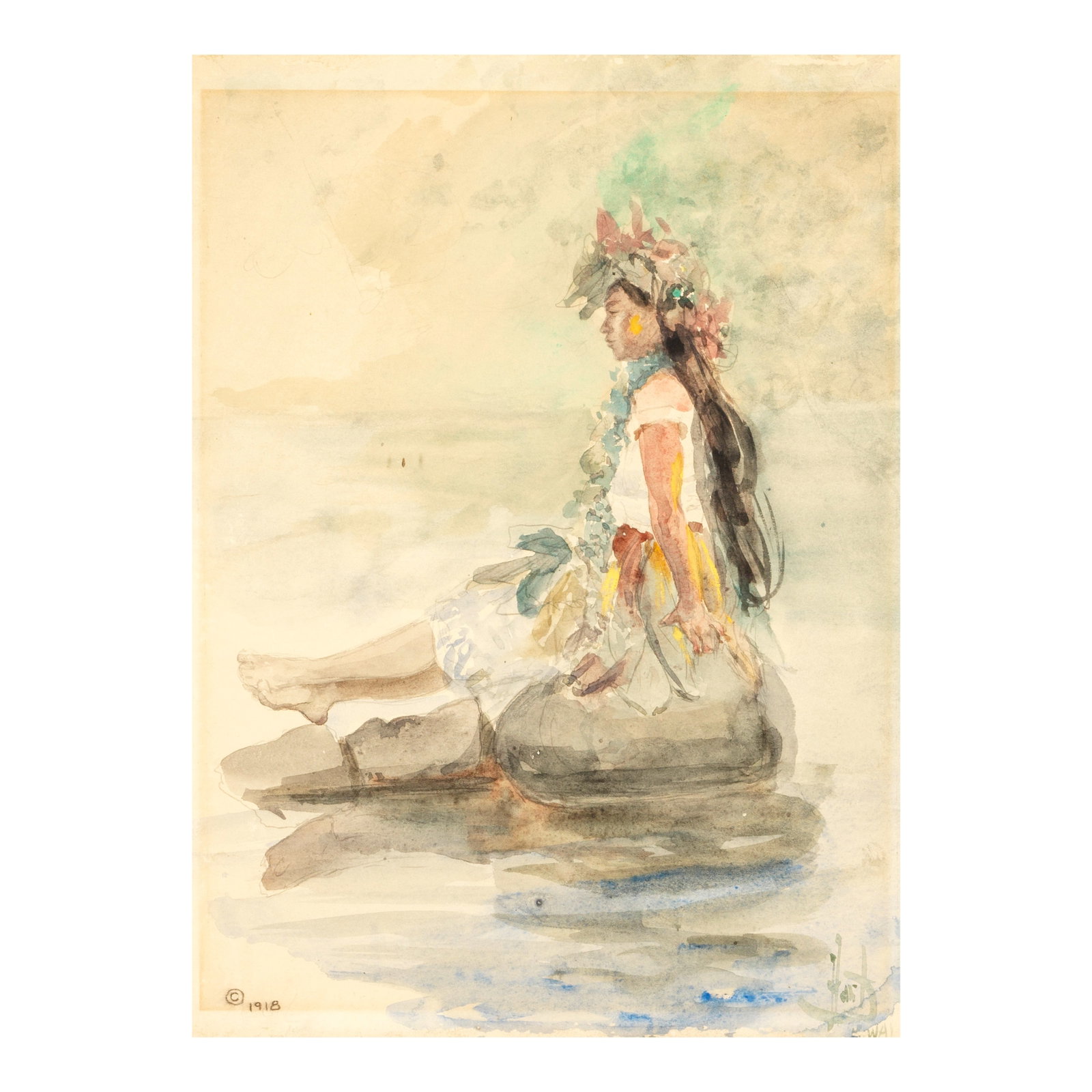 George Overbury Hart (1868-1933) Portrait of a Woman in Profile sight 17 1/4 x 12 1/2 in. (Paint... (1 of 1)