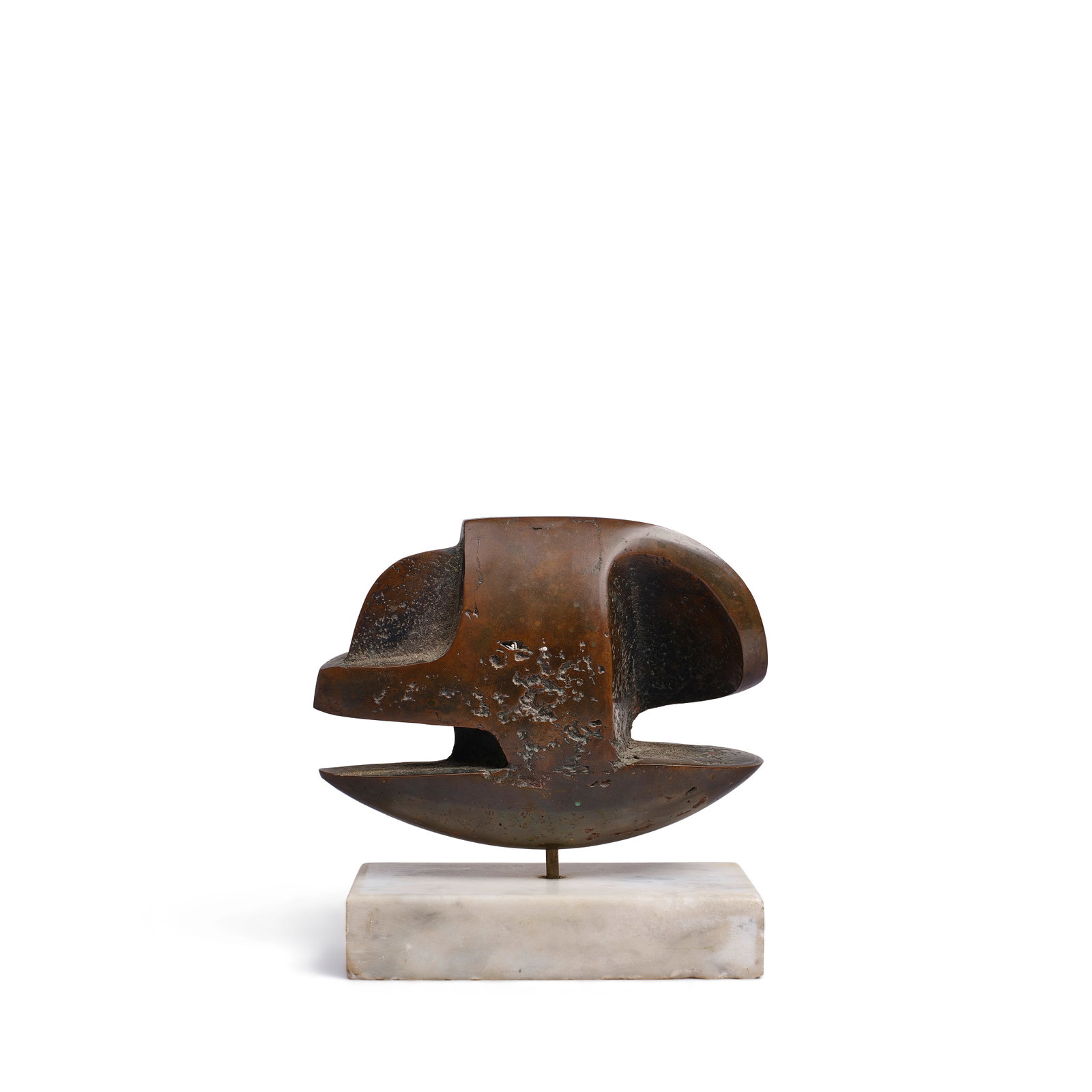 Edward Malcolm (Mick) Brownlee (1929-2013) Untitled 5 1/2 x 7 x 3 in. (Executed circa 1960s.): Edward Malcolm (Mick) Brownlee (1929-2013) Untitled unsigned bronze with dark brown patina 5 1/2 x 7 x 3 in. Executed circa 1960s. Footnotes: Provenance The artist. By descent wi