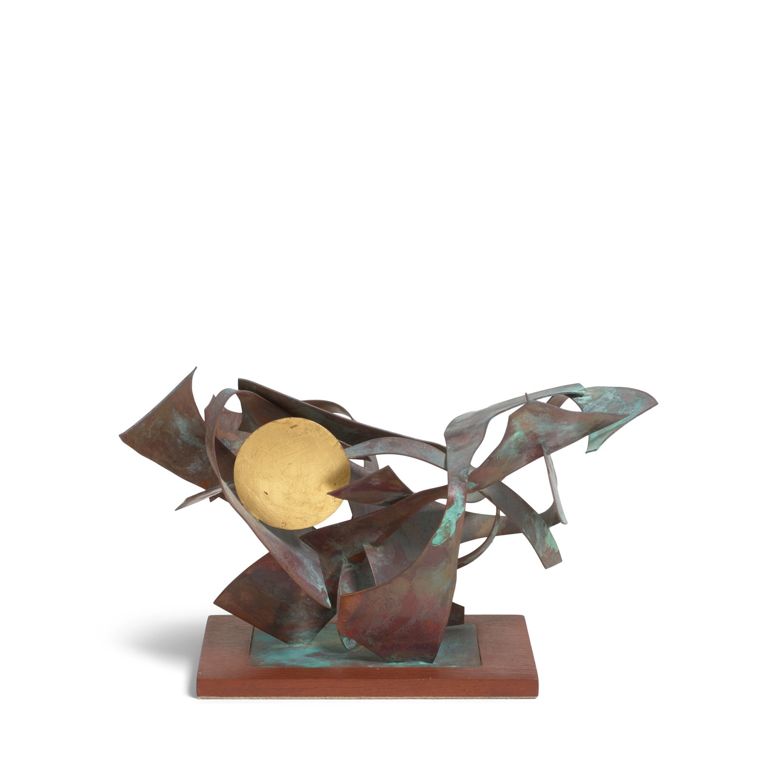 SATORU ABE (1926-2025) Untitled (Sun) 6 1/2 x 11 1/2 x 7 in., mounted to a wooden plinth (Execut... (1 of 1)