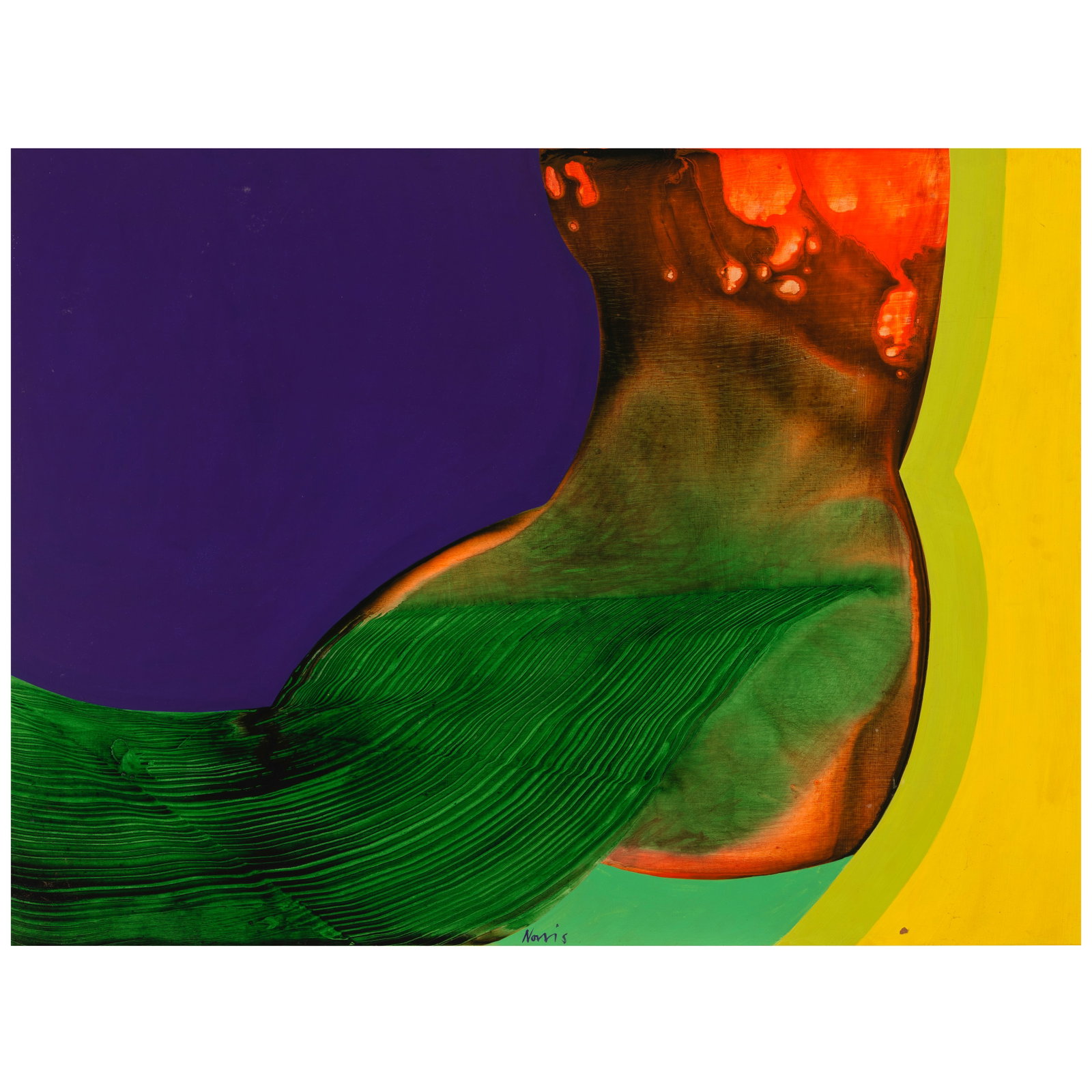 Ben (Robert Benjamin) Norris (1910-2006) Shadow 36 x 48 in. (Painted in 1966.) (1 of 1)