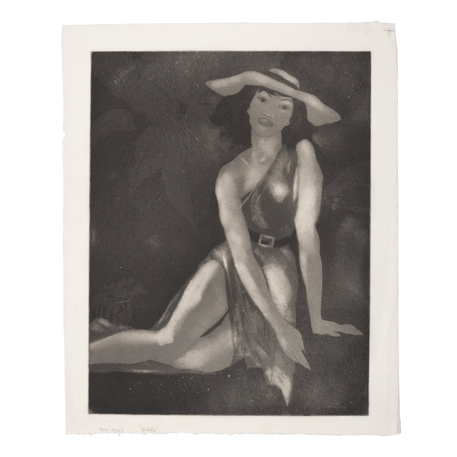 John Melville Kelly (1879-1962); Untitled (Seated Woman); (1 of 1)