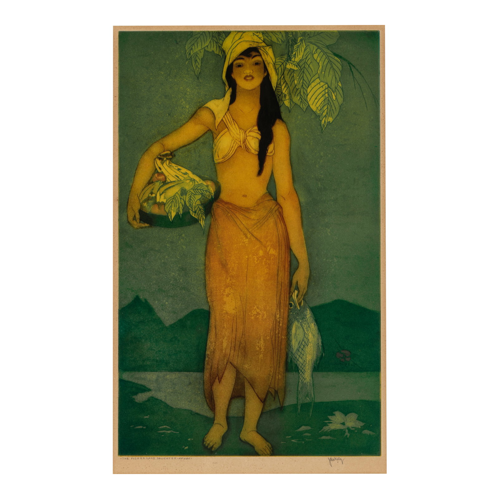 John Melville Kelly (1879-1962); The Fisherman's Daughter, Hawaiʻi; (1 of 1)