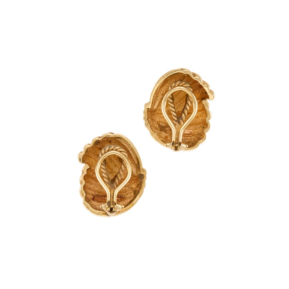 14K YELLOW GOLD EARCLIPS - 2