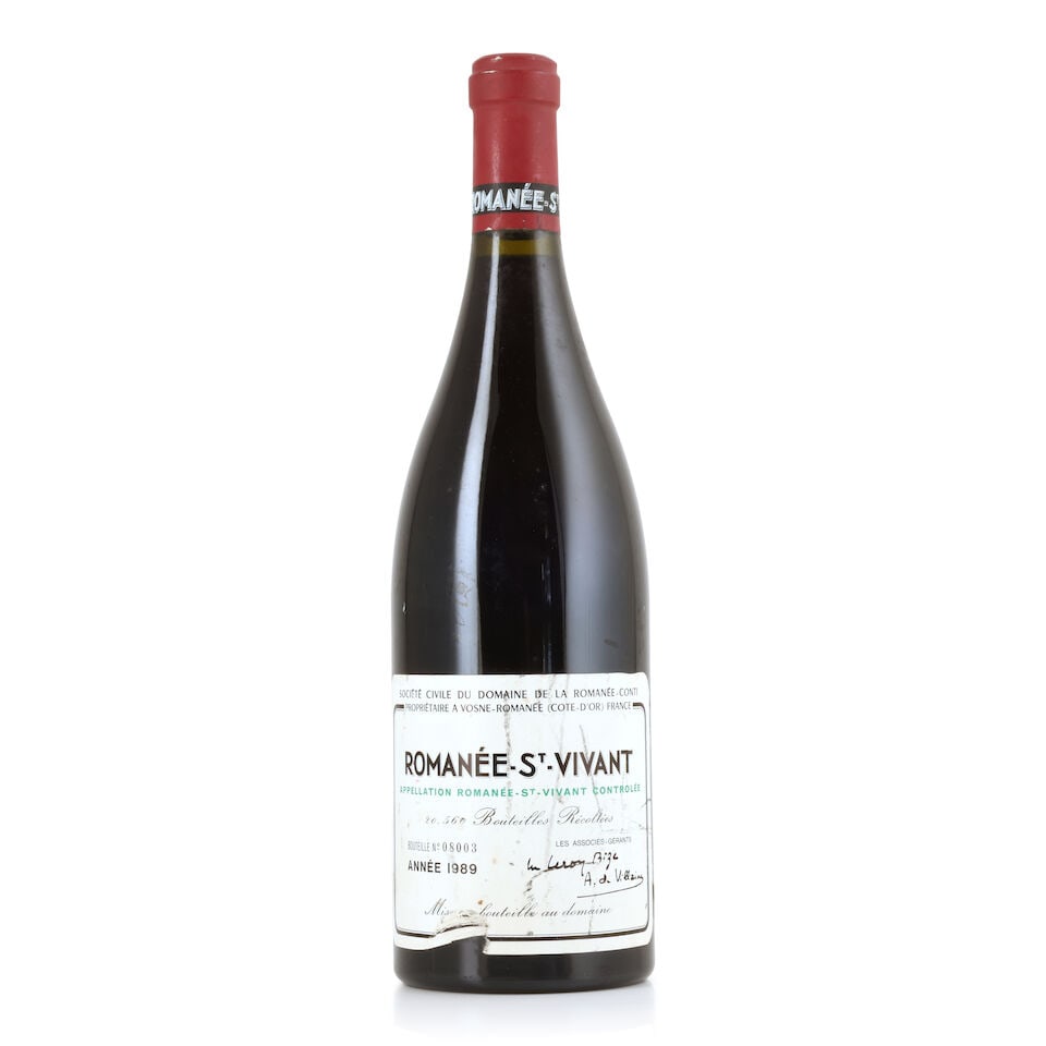 Domaine de la Romanée-Conti, Romanée-St-Vivant, 1989 (1 x 750ml): Domaine de la Romanée-Conti, Romanée-St-Vivant, 1989 (1 x 750ml) Region: Côte de Nuits Capsule: worn Label: badly bin-soiled, marked, torn & creased For further information on this lot 