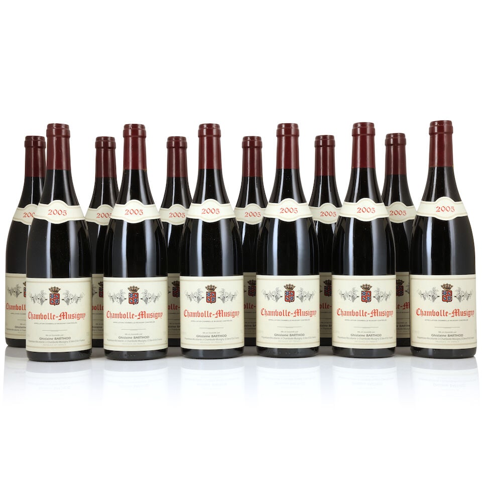 Ghislaine Barthod, Chambolle-Musigny, 2005 (12 x 750ml): Ghislaine Barthod, Chambolle-Musigny, 2005 (12 x 750ml) Region: Côte de Nuits Capsule: 4 slightly corroded Packaging: original carton (lightly damp-affected & worn) For further information on thi