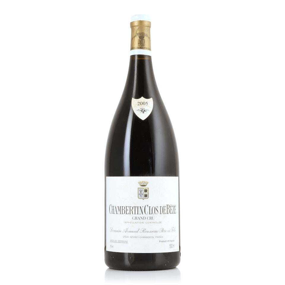 Domaine Armand Rousseau, Chambertin-Clos de Bèze, 2005 (1 x 1500ml): Domaine Armand Rousseau, Chambertin-Clos de Bèze, 2005 (1 x 1500ml) Region: Côte de Nuits Capsule: slightly stained Label: stained For further information on this lot please visit Bonhams.co
