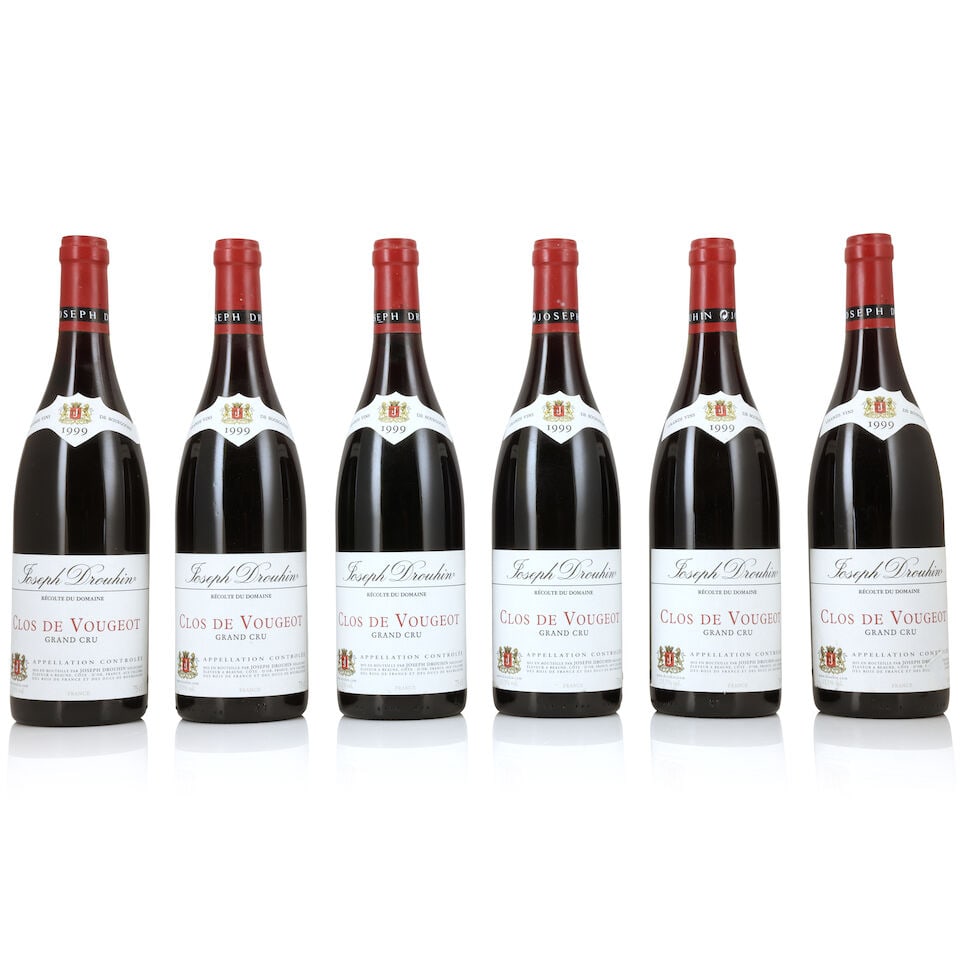 Joseph Drouhin, Clos de Vougeot, 1999 (6 x 750ml): Joseph Drouhin, Clos de Vougeot, 1999 (6 x 750ml) Region: Côte de Nuits Capsule: slightly worn Label: lightly bin-soiled, 2 nicked, 3 slightly peeling For further information on this lot please v