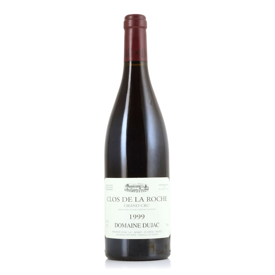 Domaine Dujac, Clos de la Roche, 1999 (1 x 750ml): Domaine Dujac, Clos de la Roche, 1999 (1 x 750ml) Region: Côte de Nuits Label: lightly bin-soiled; integrated South African import back label For further information on this lot please visit Bonh