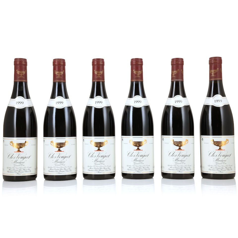 Domaine Gros Frère et Soeur, Clos Vougeot Musigni, 1999 (6 x 750ml): Domaine Gros Frère et Soeur, Clos Vougeot Musigni, 1999 (6 x 750ml) Region: Côte de Nuits Capsule: lightly corroded Label: lightly bin-soiled For further information on this lot please visit