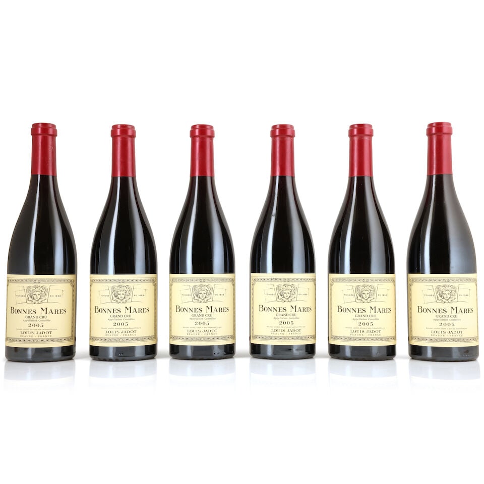 Louis Jadot, Bonnes-Mares, 2005 (6 x 750ml): Louis Jadot, Bonnes-Mares, 2005 (6 x 750ml) Region: Côte de Nuits Packaging: original wooden case (lightly damp-affected) For further information on this lot please visit Bonhams.com For further 