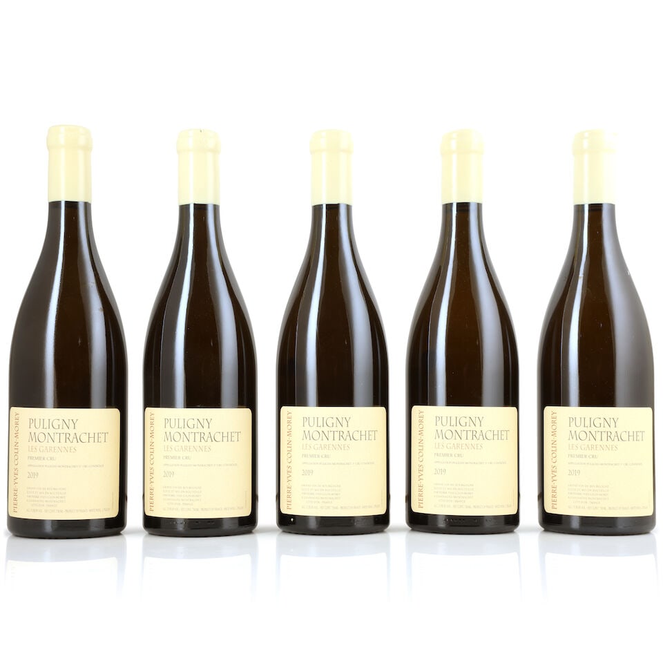 Pierre-Yves Colin-Morey, Puligny-Montrachet 1er Cru La Garenne, 2019 (5 x 750ml): Pierre-Yves Colin-Morey, Puligny-Montrachet 1er Cru La Garenne, 2019 (5 x 750ml) Region: Côte de Beaune Label: lightly bin-soiled Packaging: original carton For further information on this lot pl