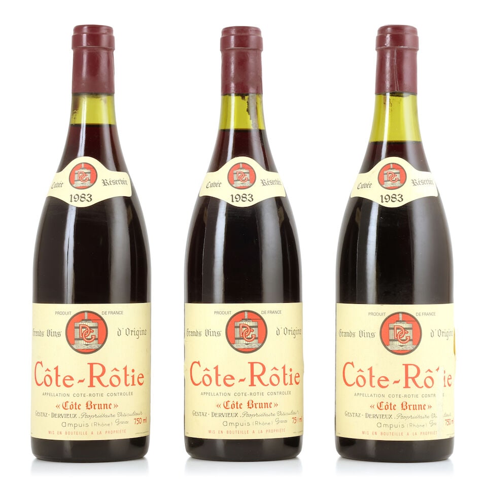 Gentaz-Dervieux, Côte-Rôtie Côte Brune Cuvée Réservée, 1983 (3 x 7... (1 of 1)