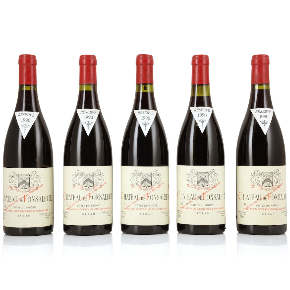 Château Rayas, Château de Fonsalette, Côtes du Rhône Syrah, 1990 (5 x 750ml) (1 of 1)