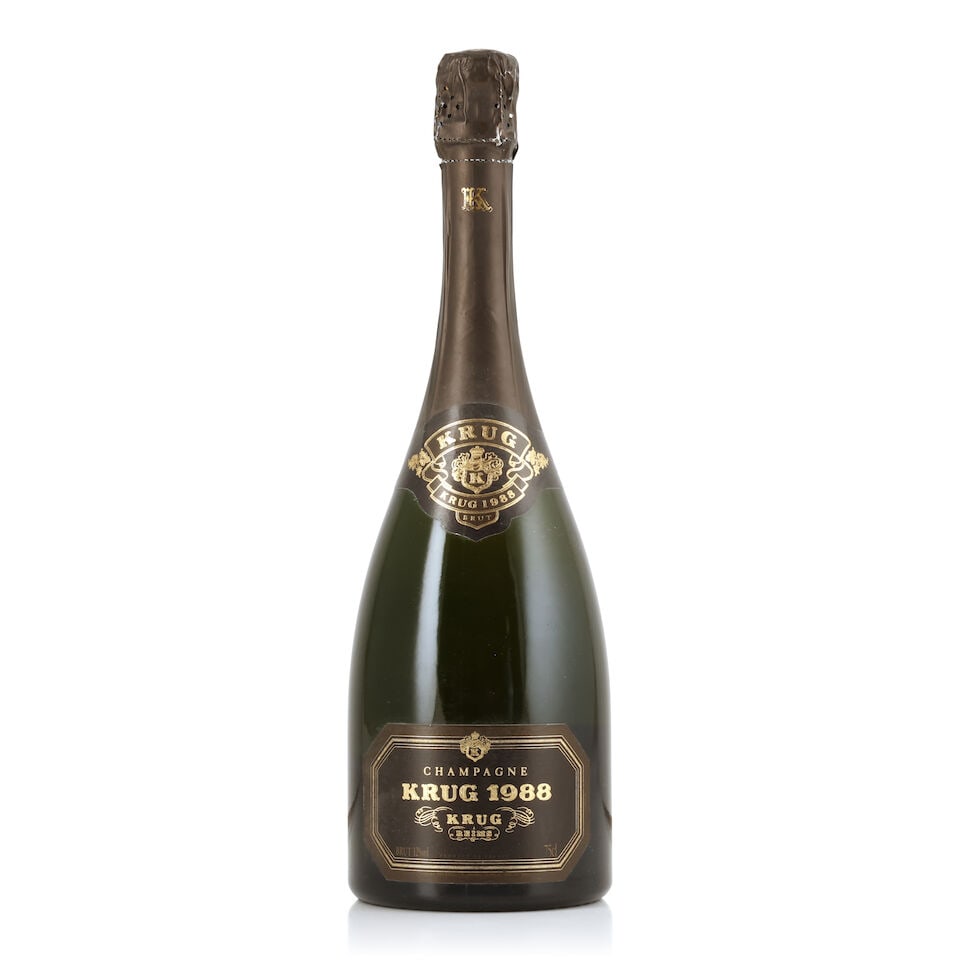 Krug, 1988 (1 x 750ml): Krug, 1988 (1 x 750ml) Region: Champagne Capsule: lightly worn foil For further information on this lot please visit Bonhams.com For further information about this lot please