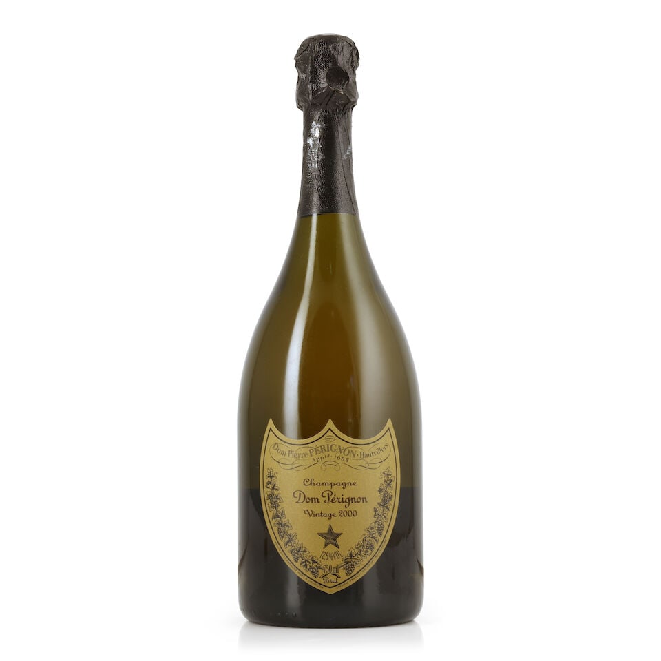 Dom Pérignon, 2000 (1 x 750ml): Dom Pérignon, 2000 (1 x 750ml) Region: Champagne Capsule: worn foil Packaging: individual presentation case (damp-affected) For further information on this lot please visit Bonhams.com For furthe