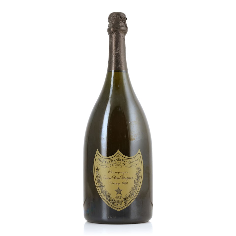 Dom Pérignon, 1990 (1 x 1500ml): Dom Pérignon, 1990 (1 x 1500ml) Region: Champagne Packaging: presentation case (damp-affected) For further information on this lot please visit Bonhams.com For further information about this lot 