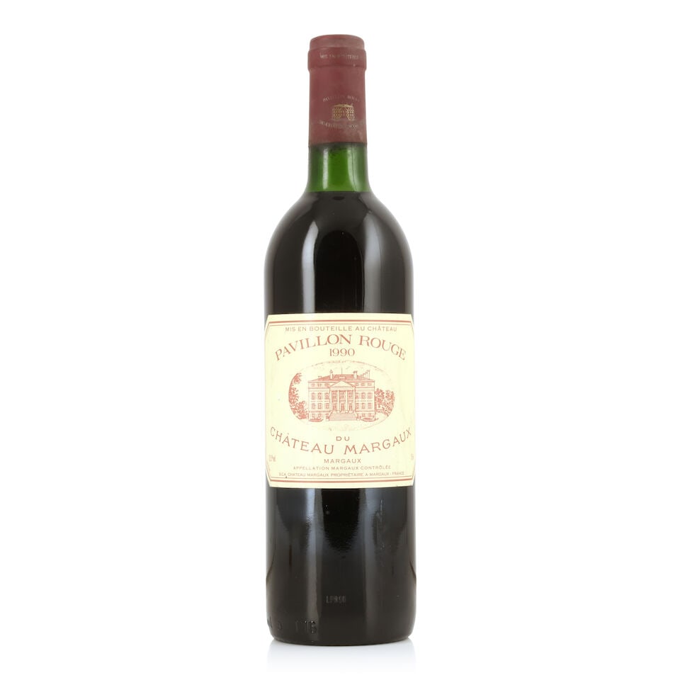 Pavillon Rouge du Château Margaux, 1990 (1 x 750ml): Pavillon Rouge du Château Margaux, 1990 (1 x 750ml) Region: Margaux Fill Level: very top shoulder Capsule: lightly corroded with signs of old seepage Label: bin-soiled & nicked For further inform
