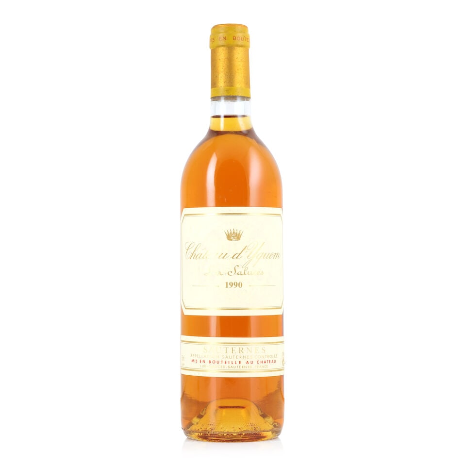 Château d'Yquem, 1990 (1 x 750ml): Château d'Yquem, 1990 (1 x 750ml) Region: Sauternes Capsule: corroded Label: nicked For further information on this lot please visit Bonhams.com For further information about this lot please