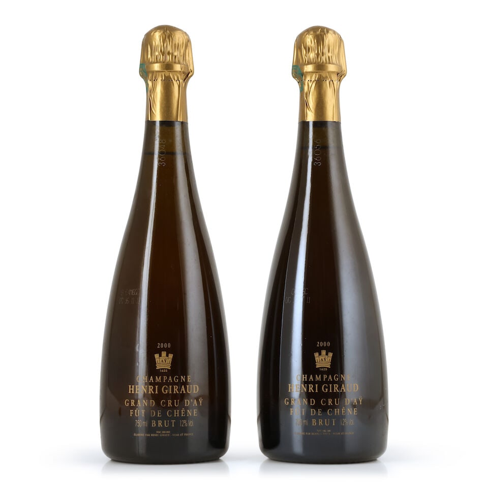 Henri Giraud, Fûts de Chêne, 2000 (2 x 750ml): Henri Giraud, Fûts de Chêne, 2000 (2 x 750ml) Region: Champagne Packaging: individual presentation cases For further information on this lot please visit Bonhams.com For further information 