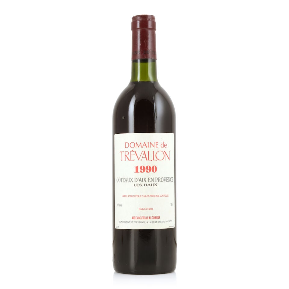 Domaine de Trévallon, Les Baux, 1990 (1 x 750ml): Domaine de Trévallon, Les Baux, 1990 (1 x 750ml) Region: Provence Fill Level: very top Capsule: lightly corroded For further information on this lot please visit Bonhams.com For further informati