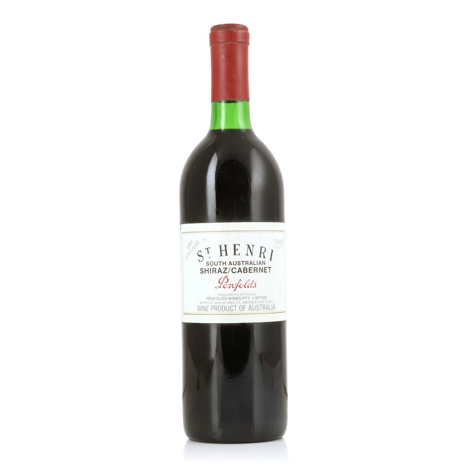Penfolds, St. Henri Shiraz, 1984 (1 x 750ml): Penfolds, St. Henri Shiraz, 1984 (1 x 750ml) Region: Australia Fill Level: very top shoulder Capsule: slightly worn Label: bin-soiled, damp-affected & torn For further information on this lot please v