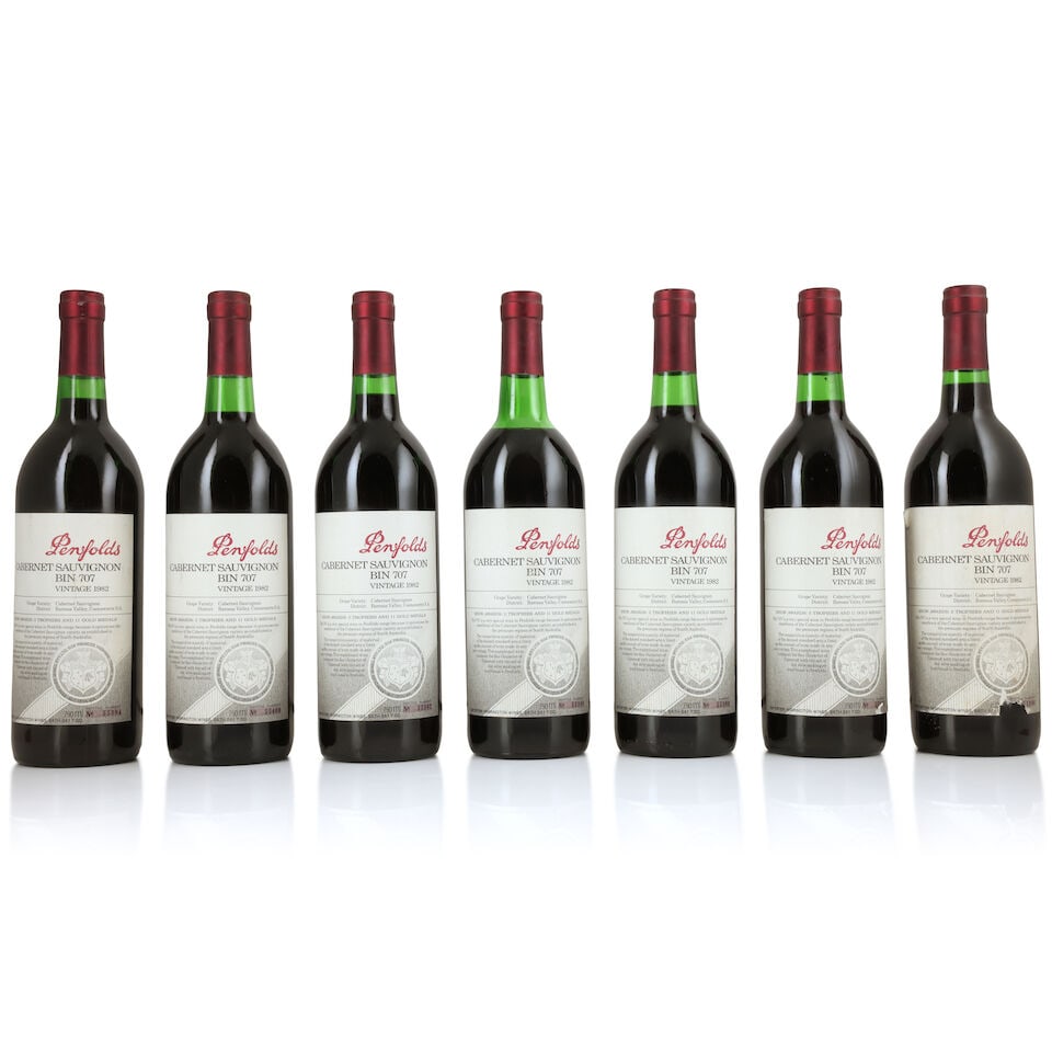 Penfolds, Bin 707 Cabernet Sauvignon, 1982 (7 x 750ml) (1 of 3)