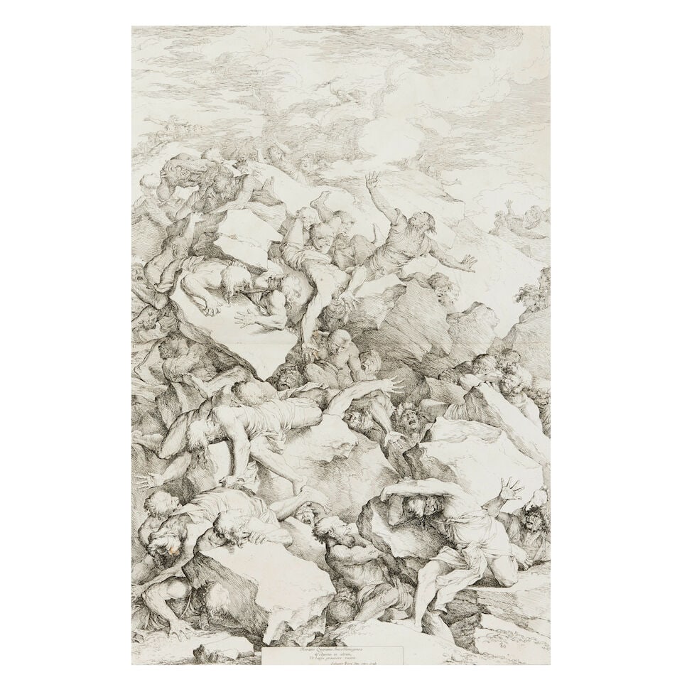 Salvator Rosa (Italian, 1615-1673) An Album of Salvator Rosa etchings Comprising 86 etchings, ci...: Salvator Rosa (Italian, 1615-1673) An Album of Salvator Rosa etchings (Wallace 6,9-14,16,21,24-27,29,30,32,33,35-37,39-41,44,46-50,51-55,57-60,62,63-71,73-75,77-84,86,87; 91,93-97; 99-104,108-118))
