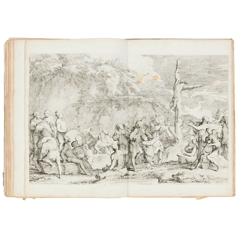 Salvator Rosa (Italian, 1615-1673) An Album of Salvator Rosa etchings Comprising 86 etchings, ci... - 2